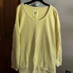 Aerie  Long Sleeve Oversized Crewneck Yellow Photo 0