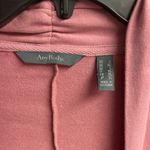 Any Body Loungewear French Terry Open Front Cardigan In Mauve Size Large Pink Photo 1
