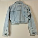 Abercrombie & Fitch  Women’s Cropped Denim Jacket Light Blue Size Small NWT Zip Photo 10