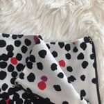 Tibi  Abstract Print Full Skirt Jersey Knit Polka Dot Stripe Black Cream Short XS Photo 5