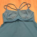 Athleta Teal Strappy Tank Top with Removable Pads, Underwire & Adjustable Straps Photo 3