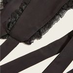 Ruffle Lace Lolita Bow Belt Black Photo 2