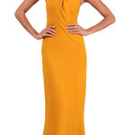 Lulus Mesmerizing Perfection Yellow Halter Neck Backless Maxi Dress size M NWT Size M Photo 0