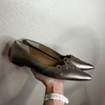 Ralph Lauren Allayana Flats Womens 10 Metallic Bronze Gold Pointed Toe Laser-Cut Photo 2