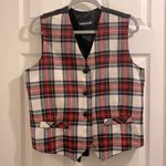 Vintage Wool Plaid Vest Size L Photo 0
