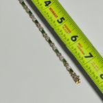 Sterling Silver DBJ  925 Diamond Accent Peridot
XO Tennis Bracelet Photo 3