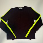 ZARA BURGUNDY SWEATER WITH ZEON STRIPE SLEEVE SIZE S Photo 2