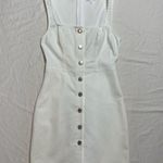 by the way. Revolve Elegant White Button-Down Mini Dress XS Photo 0
