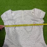 Vintage Y2K BlackTie Women’s 2 Silver Beaded Top Zip‎ Up Blouse Formal Cocktail Photo 6