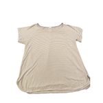 Lake Purple Striped Short Sleeve Pajama Top Sz. M Purple Size M Photo 1