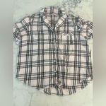 Victoria's Secret Victoria Secret Short Pajama Set Pink Gray Plaid Size Medium EUC Photo 7