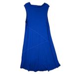 Heartstring Womens XL Blue Sleeveless Cowl Neck High Low Midi Dress Flowy Comfy Photo 2