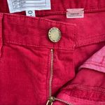 Current/Elliott Women’s Shorts Red Corduroy Charlotte Gainsburg Size 0 27 Photo 6