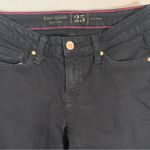 Kate Spade NY Black Skinny Jeans Ladies Sz 25 Play Hooky Brooke Street Inseam 32 Photo 4
