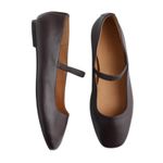 Madewell NWD The Greta Ballet Flat in Coffee Bean Brown Leather Women’s Size 9 Photo 0