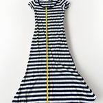 Polo Ralph Lauren Striped Cotton Nautical‎ Tee Shirt Maxi Dress XS Blue Photo 11