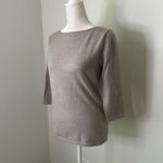 Valerie Stevens light gray merino wool knit sweater size 8 Photo 2