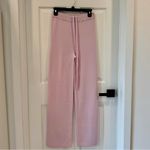 NWT 4th + Reckless Pink Ribbed Knit Lounge Pants Scorpios Fine Knit Trousers Photo 2