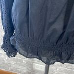 Gap  Black Eyelet Sleeve Top Photo 4