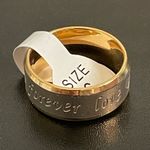 8mm gold forever love ring size 6 Photo 7