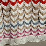 Rachel Zoe Chevron Crochet Knit Maxi Sleeveless Dress Medium NEW Orange Pink Photo 11