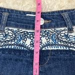 Vintage Havana Paisley / Floral Embroidered Frayed Denim Shorts 25 Photo 5