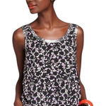 Marc by Marc Jacobs  Tank Top Women Small Black Exeter Floral Silk Metallic Mesh Photo 0