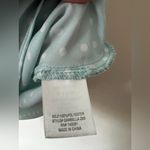 Blue Rain  Francesca’s NWT‎ Women’s Puff Sleeve Polka Dot Shirt Size L Photo 8