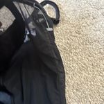 Tic Toc  Black Velvet Mesh Bodycon Slip Dress Size [L ] Y2K Goth Photo 4