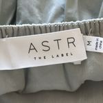 ASTR The Label llana Midi Dress Puff Sleeve Tiered Skirt Tie Back Light Green M Photo 11