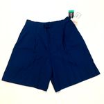 Sag Harbor NWT Womens Size XL 18 Navy Blue Shorts with Belt Loops Elastic Waist Photo 0