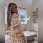 Polagram floral long sleeve maxi dress NWT large Photo 2