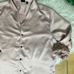 ASOS  pink blush pajama satin style top size L Photo 9