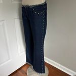 U.S. Polo Assn. Y2K DARKWASH U.S. POLO ASSOC.‎ JEANS CO STUDDED DISTRESSED FLARE JEANS Photo 1