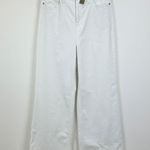 J.Crew Wide Leg Denim Trouser White Jeans High Waisted Classic Womens US 28 NWT Photo 5