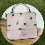 Kate Spade New ‎ Staci Square top handle pineapple crossbody bag pink multi Photo 0