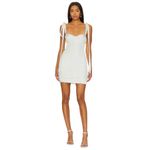 For Love & Lemons  Zahra Mini Dress in White Medium New Womens Party Photo 1