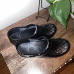 Dansko  Professional‎ Clog Patent Black Leather Silver Diamond Pattern Women's 37 Photo 4