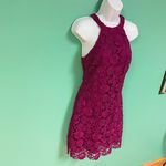 Lulus Love Poem Magenta Crochet Mini Dress Photo 4
