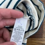 LL‎ Bean Womens Jacket XS Stripe Zip Up Cotton Ultra Soft Knit White Green Photo 4