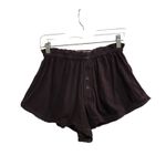 The Great Black Ruffle Lace Trim Elastic Waist Cotton Sleepwear Tap Shorts Sze 0 Photo 1