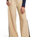 La Ligne For Target Pants Trousers Size Small Side Stripe Wide Leg Tan Black NWT Photo 0