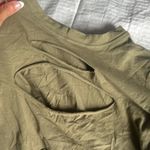 Edikted  Olive Green Cutout Long Sleeve Top Photo 2