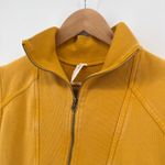 Anthropologie Daily Practice Meru Yellow Sleeveless 1/4 Zip Sweatshirt Dress SM Photo 4