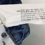 ZARA Straight Leg Jeans 100% Cotton Raw Frayed Hem Size 2 Photo 2