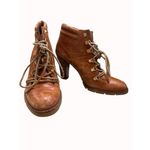 Michael Kors women’s brown leather ankle boots size 10M Sakai 5411 Photo 0