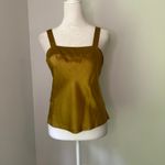 Victoria's Secret  gold silk sleeveless tank top size P Photo 2