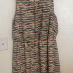 Cato  Beige patterned Striped midi dress Dress Women's 18/20W Photo 0