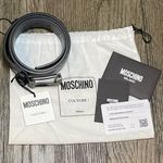 NWT!  Camouflage Belt with Moschino Branded Gunmetal Buckle Photo 2