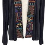 Chico's Chico’s Travelers Embroidered Open Front Jacket Cardigan Women’s Size 1 US M Photo 2